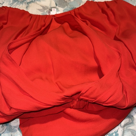 Parker Red Silk Snap Front Mini Dress  XS EUC - Picture 16 of 16